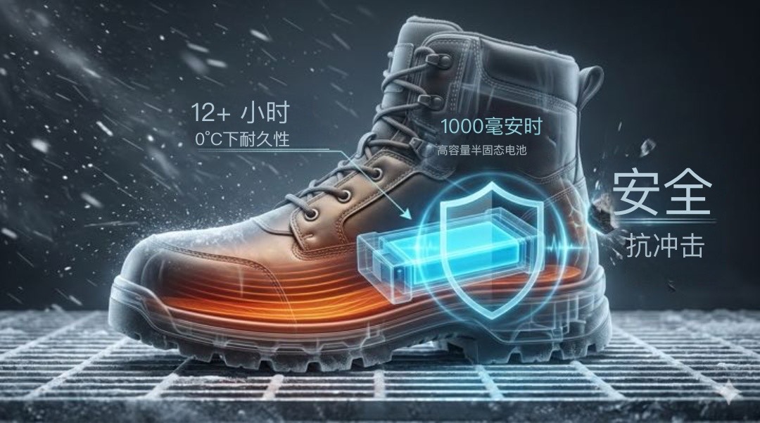 Insole core and in-boot battery safety visual